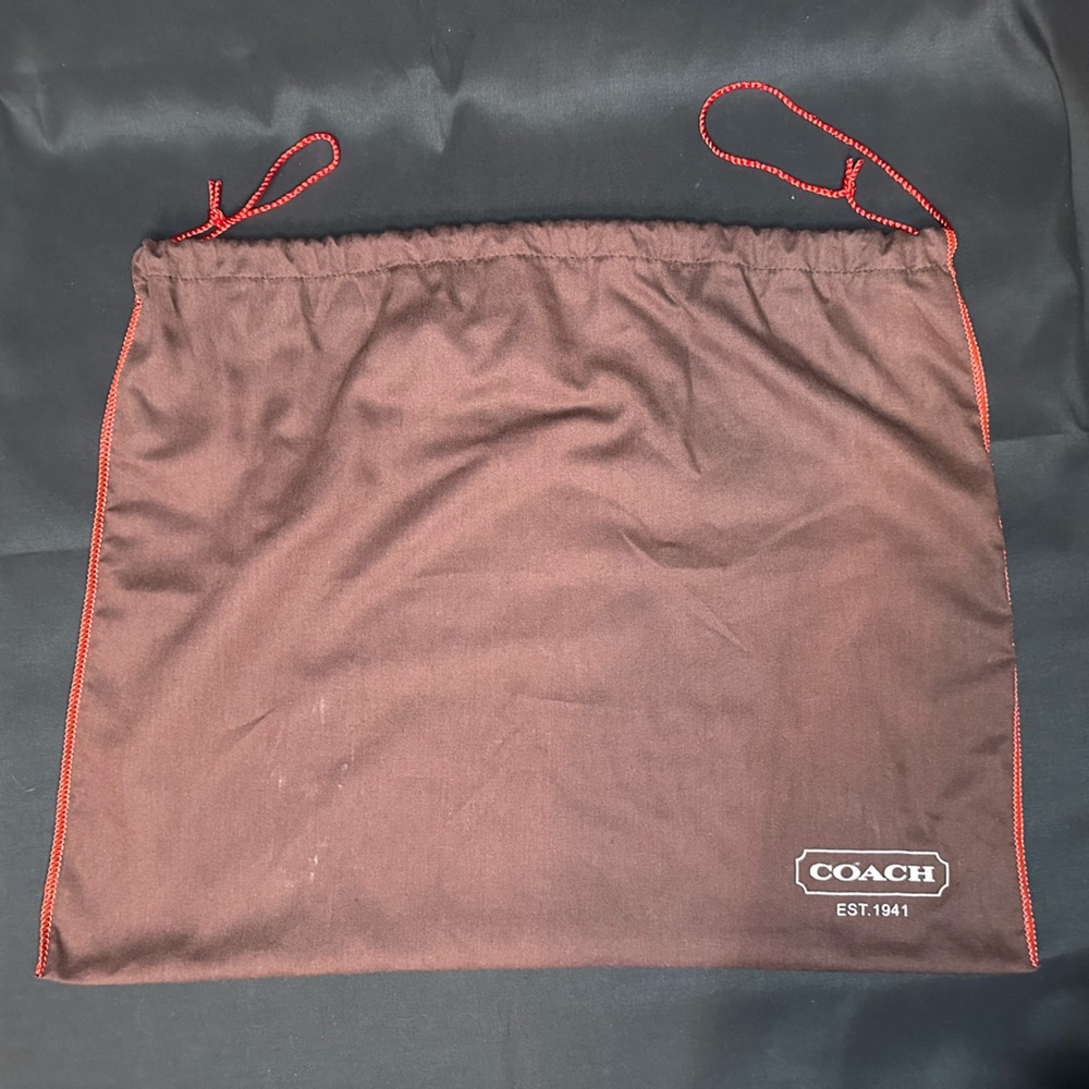 Coach Brown Drawstring Dust Bag (19x15) #3